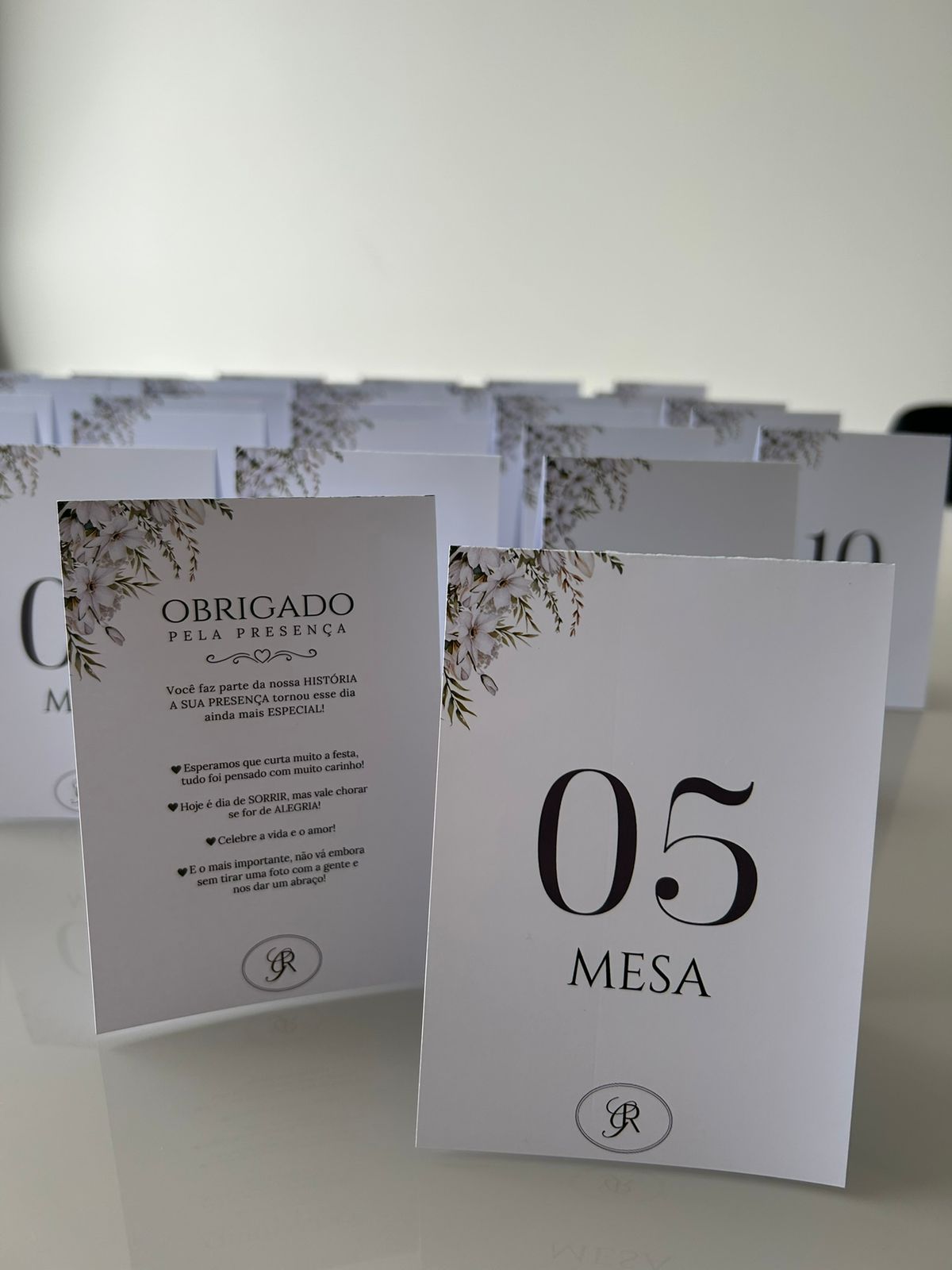 Numeração de Mesa Personalizada