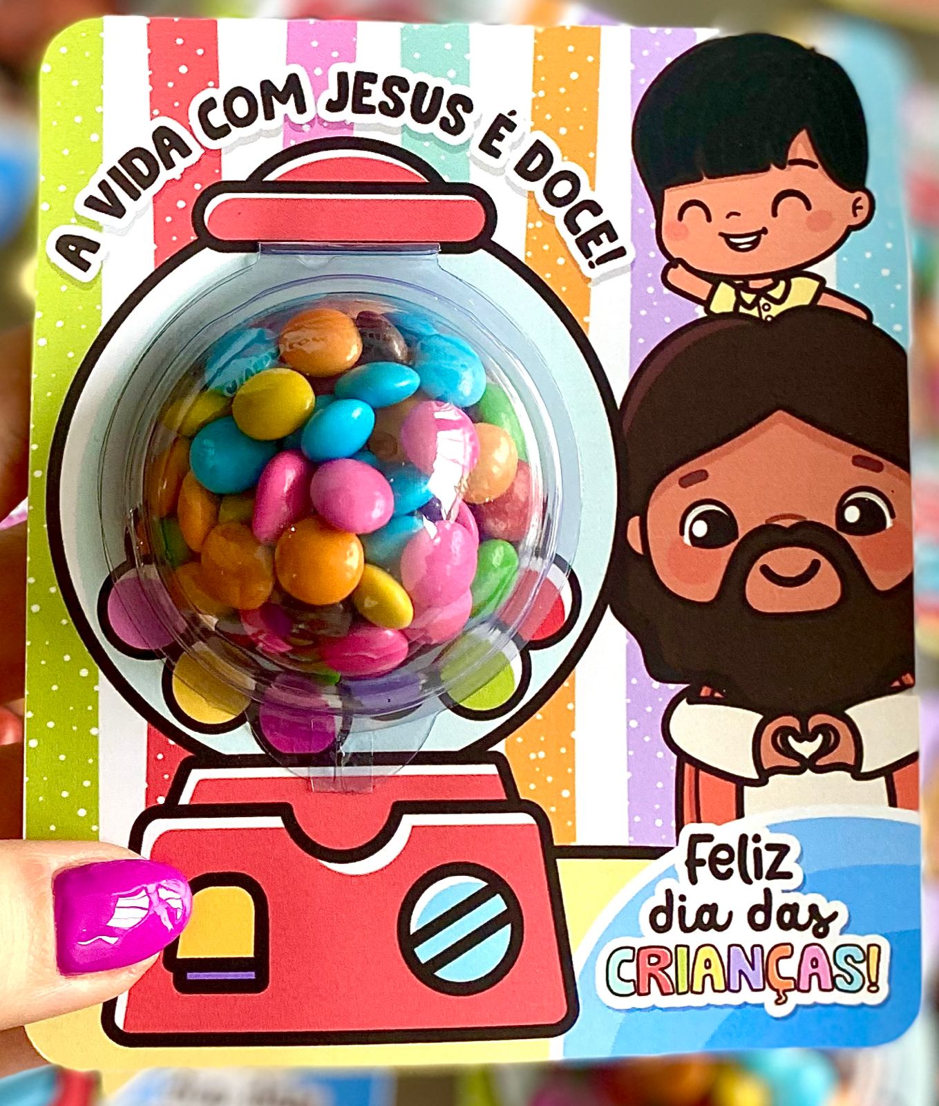 Cartão personalizado com Confetes