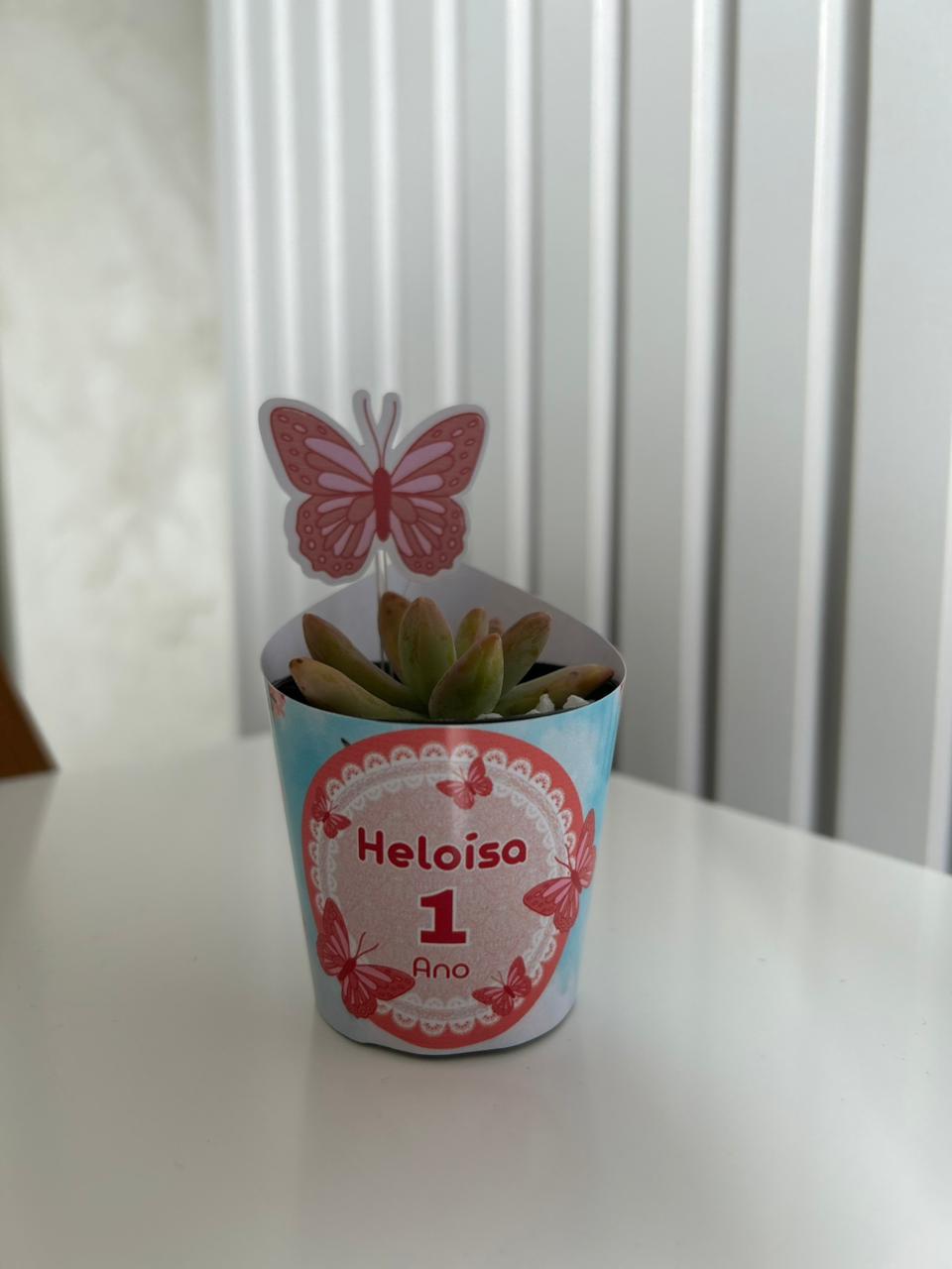 Suculenta Personalizada - Aniversário