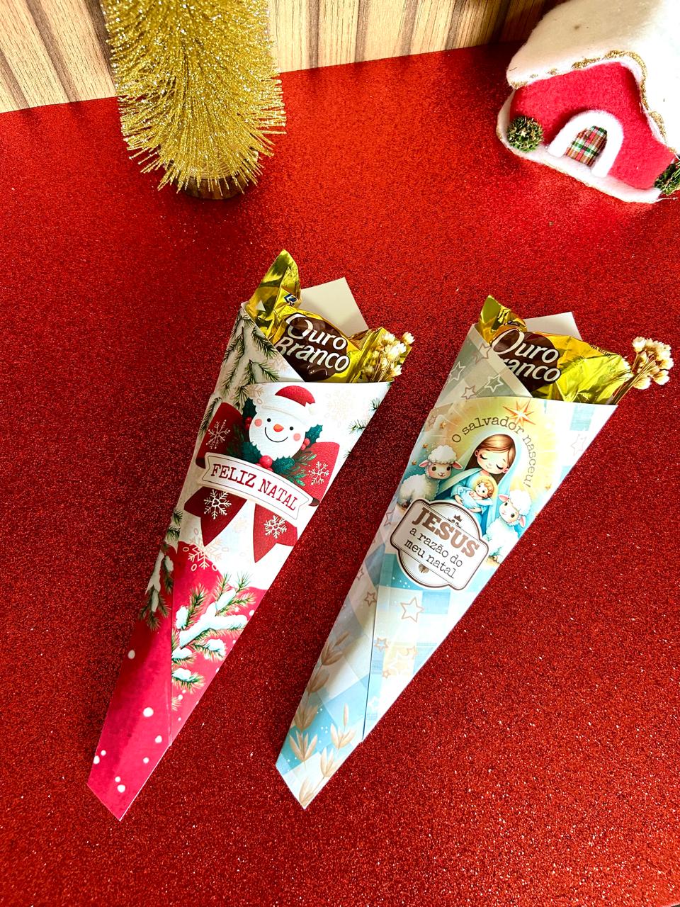 Mini Buquê com bombons - Natal