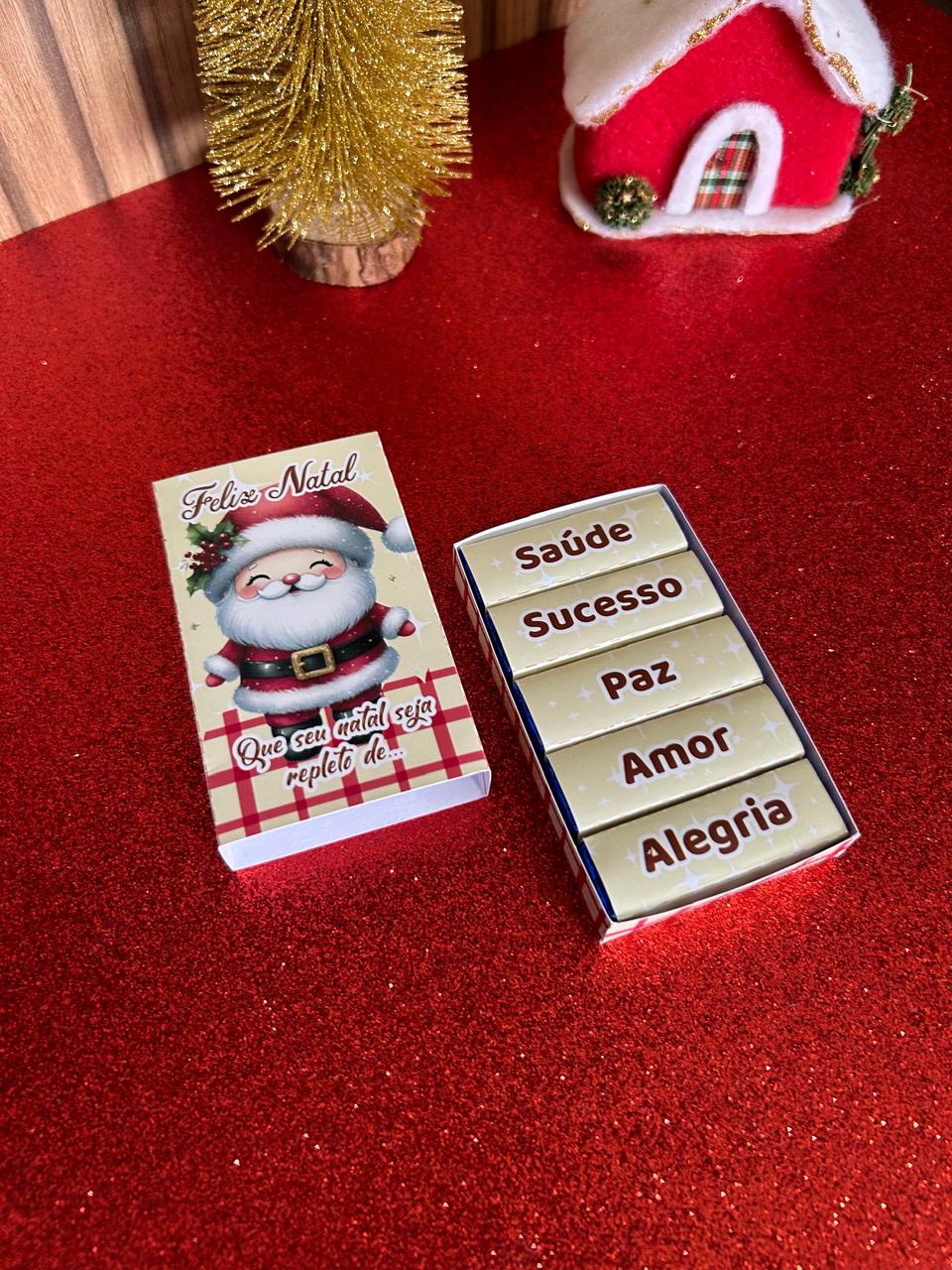 Lembrança Mini Caixinha com Bis - Natal