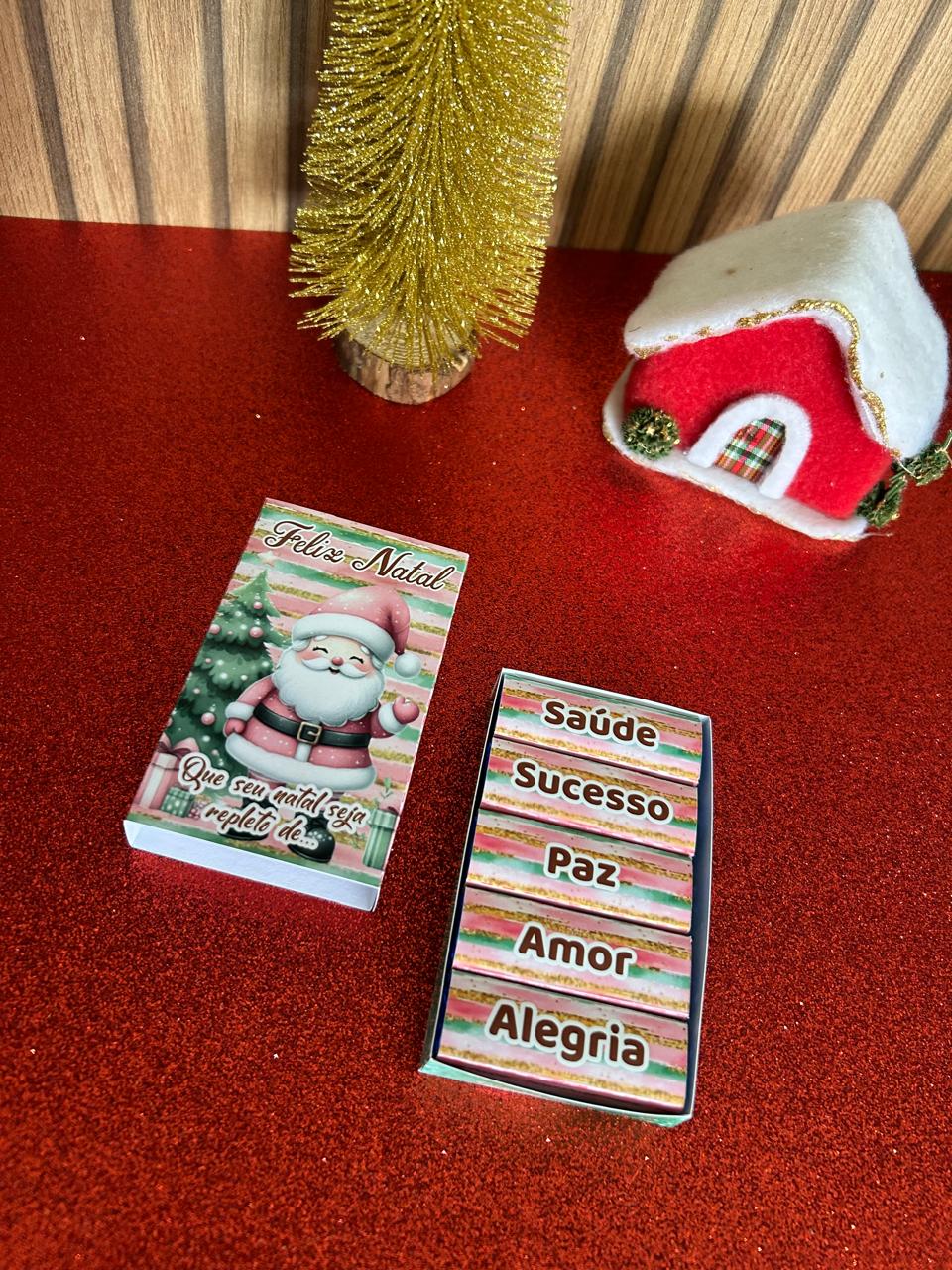 Lembrança Mini Caixinha com Bis - Natal