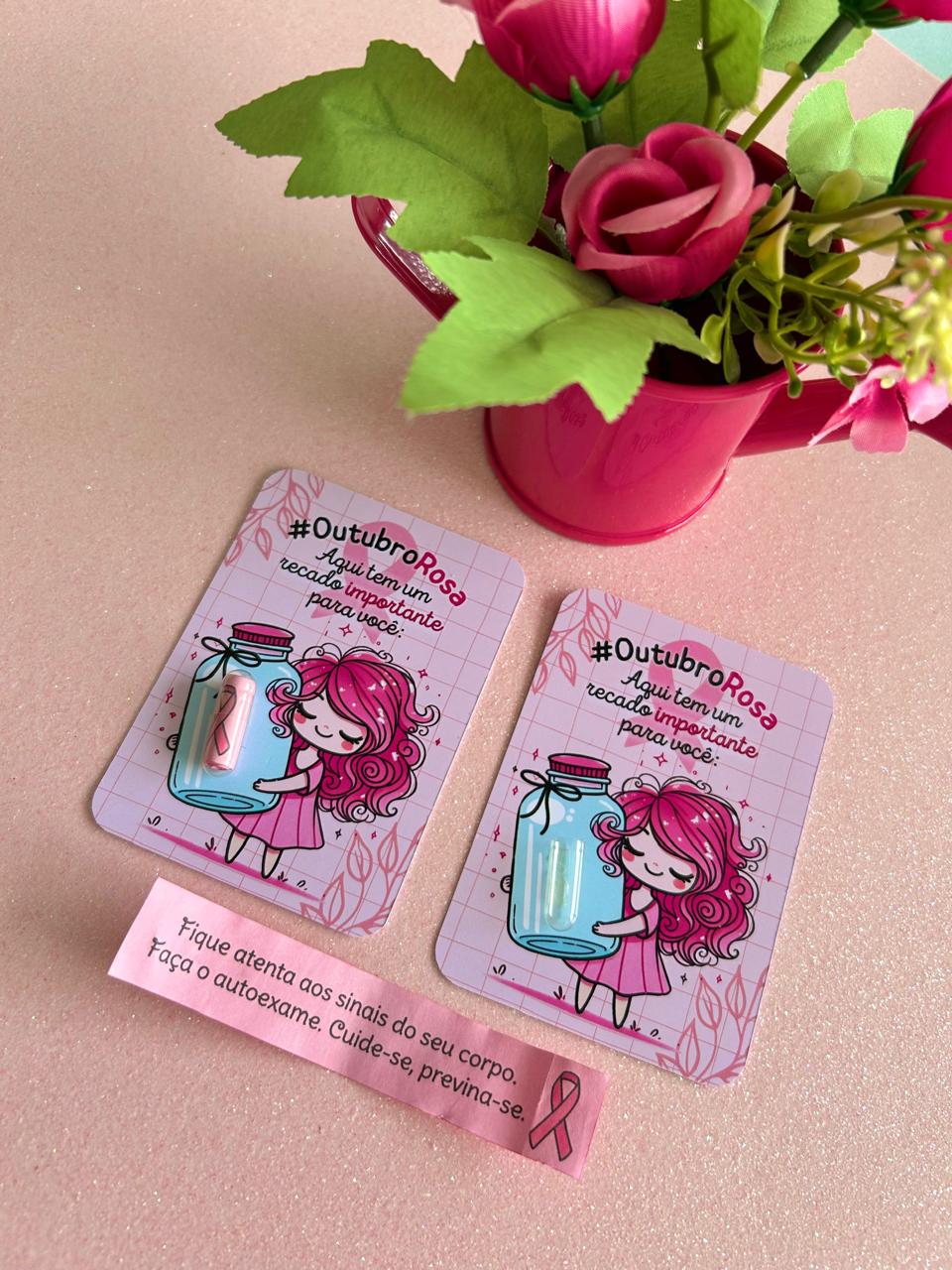 Card Outubro Rosa com Cápsula Motivacional
