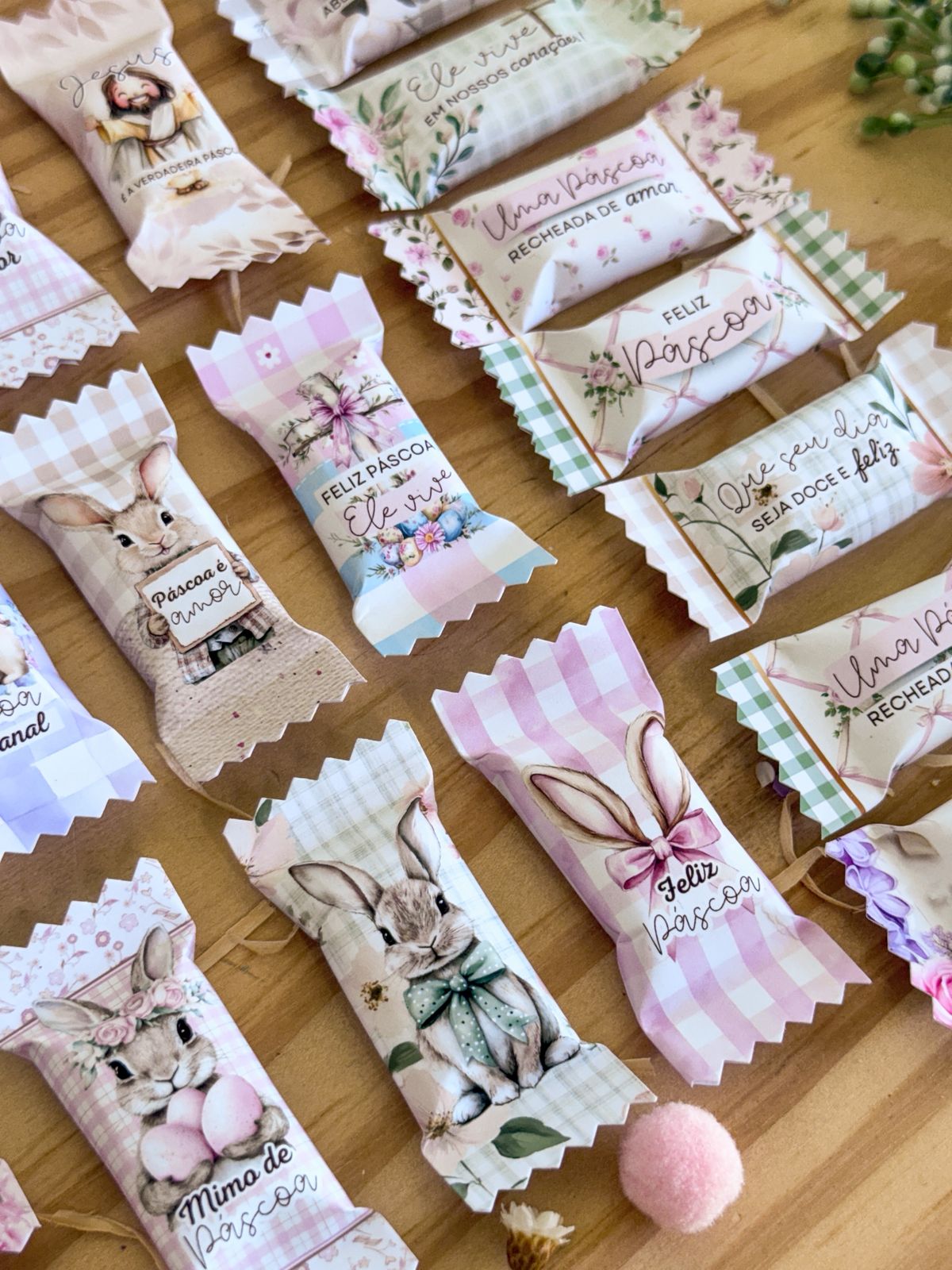 Balas personalizadas diversas para Páscoa!