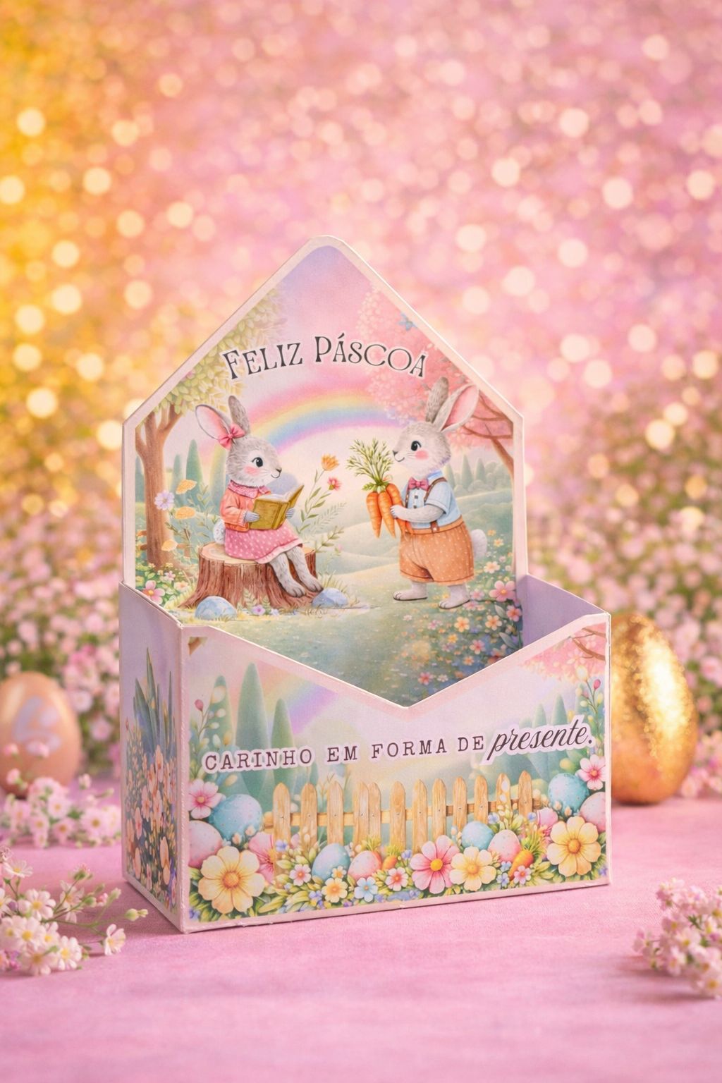 Caixa Envelope Chocolates - Páscoa