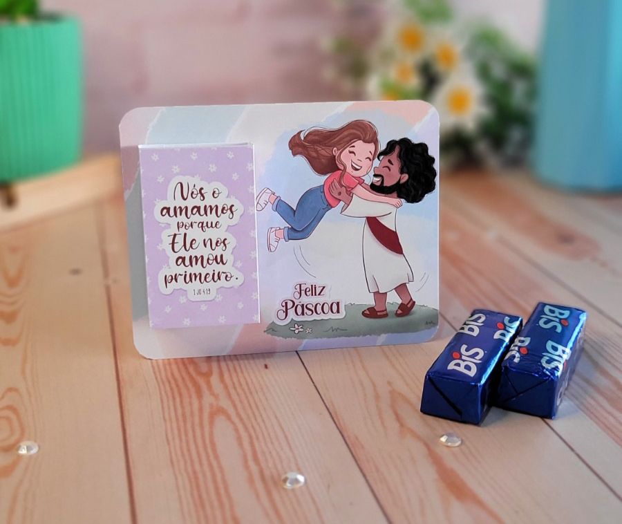 Card de Páscoa com Bis: Um Toque de Sabor e Carinho!