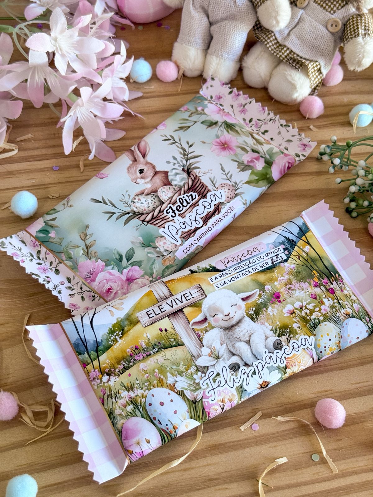 Embalagem com Barra de chocolate - Páscoa